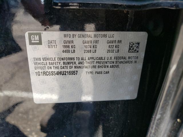 VIN 1G1RC6S54HU216957 2017 Chevrolet Volt, LT no.10