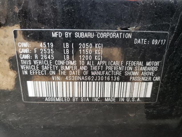 2018 SUBARU LEGACY SPO 4S3BNAS62J3016136