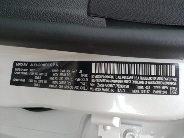 2018 ALFA ROMEO STELVIO TI ZASFAKNN7J7B96199