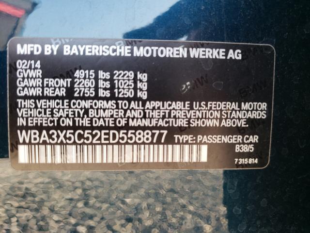 2014 BMW 328 XIGT WBA3X5C52ED558877