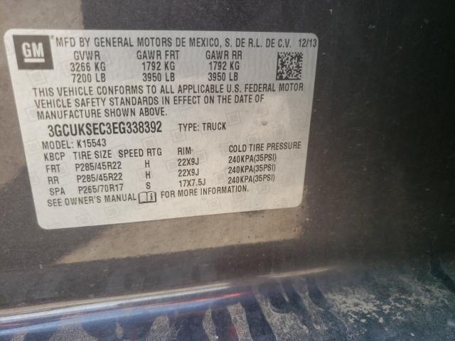 2014 CHEVROLET K1500 3GCUKSEC3EG338392