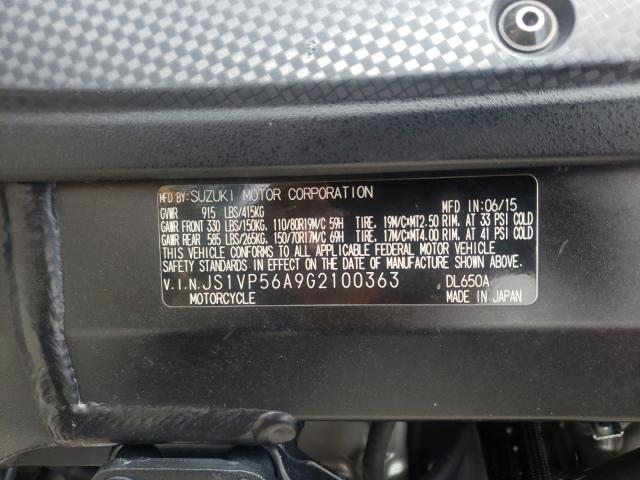 2016 SUZUKI DL650 A JS1VP56A9G2100363