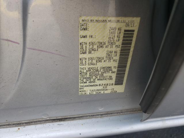 2013 NISSAN XTERRA X 5N1AN0NW6DN824818