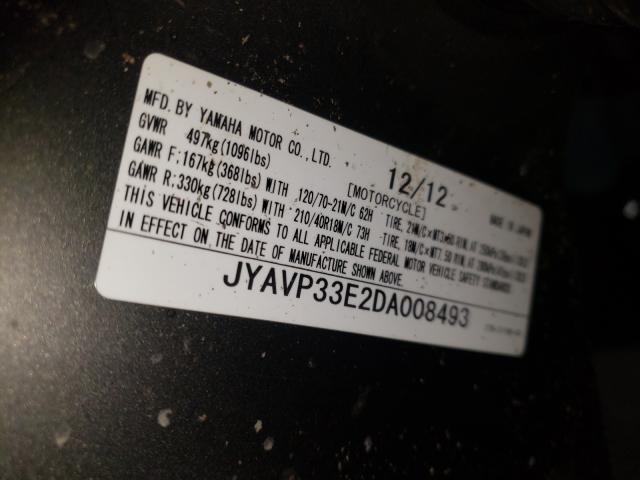 2013 YAMAHA XVS1300 CU JYAVP33E2DA008493
