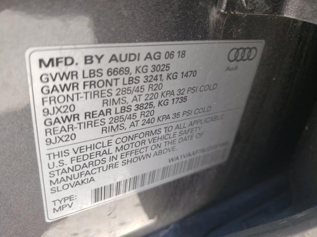 VIN WA1VAAF76JD051665 2018 Audi Q7, Prestige no.10