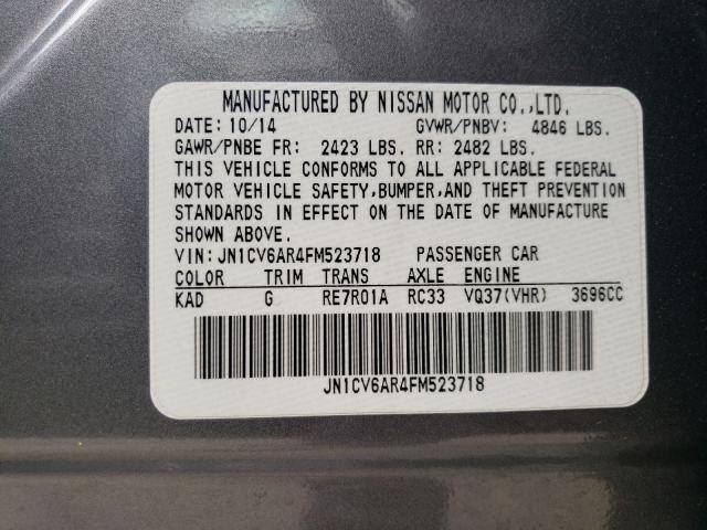 2015 INFINITI Q40 JN1CV6AR4FM523718