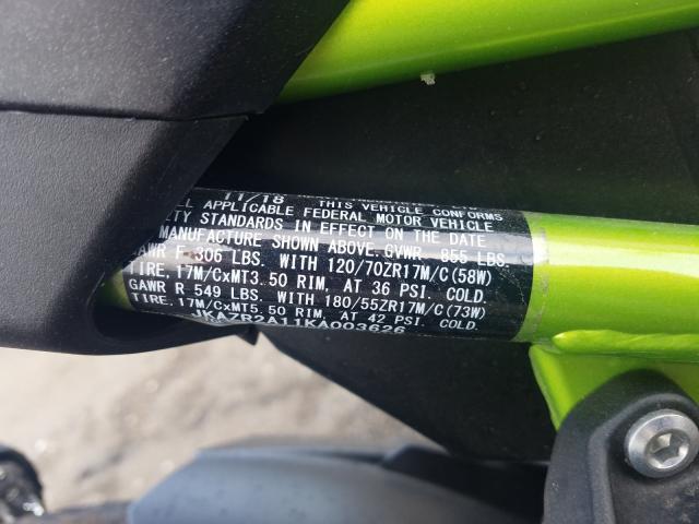 2019 KAWASAKI ZR900 JKAZR2A11KA003626