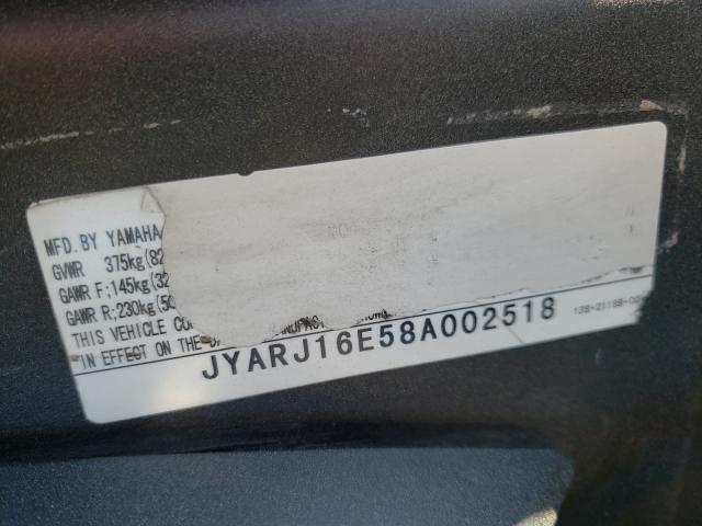 2008 YAMAHA YZFR6 JYARJ16E58A002518