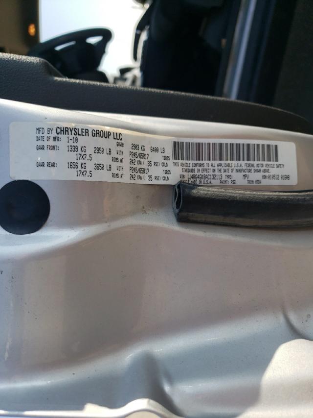 2010 JEEP COMMANDER 1J4RG4GK8AC132113