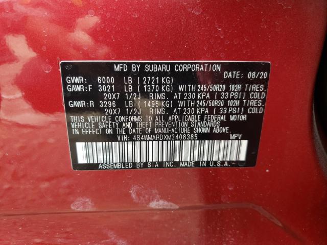 2021 SUBARU ASCENT TOU 4S4WMARDXM3408385