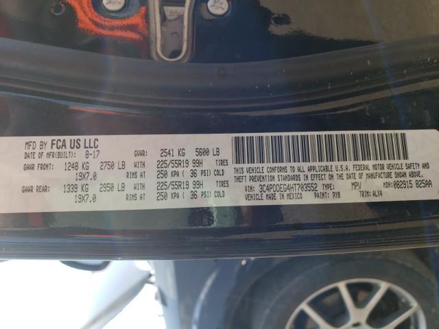 2017 DODGE JOURNEY GT 3C4PDDEG4HT703552