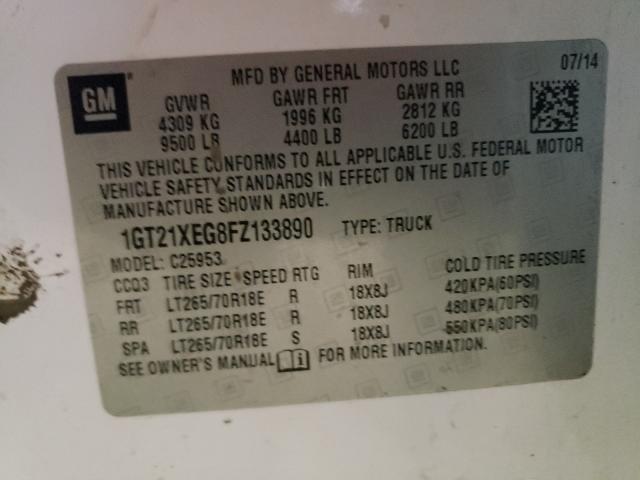 2015 GMC SIERRA C25 1GT21XEG8FZ133890