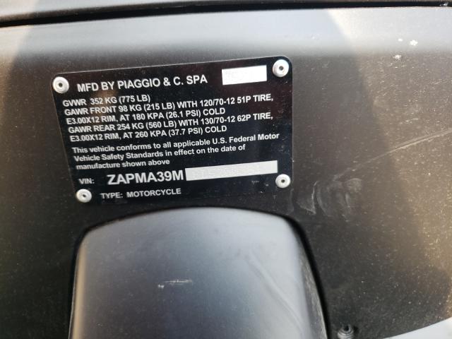 2020 VESPA GTS300 ZAPMA39M6L5200361