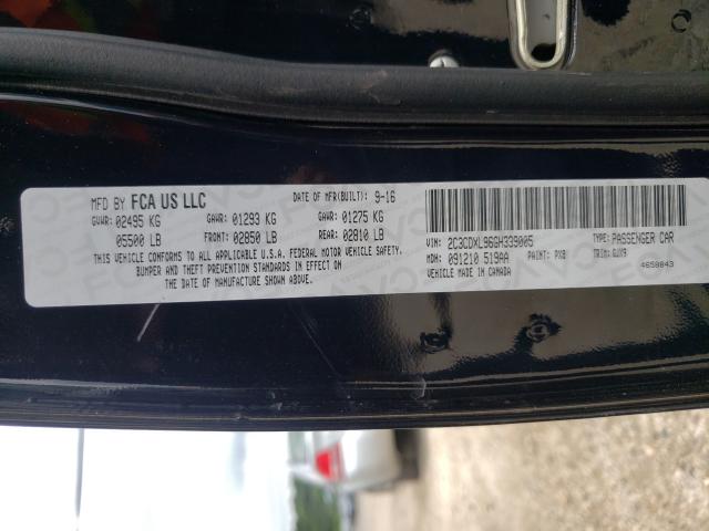 2016 DODGE CHARGER SR 2C3CDXL96GH339005