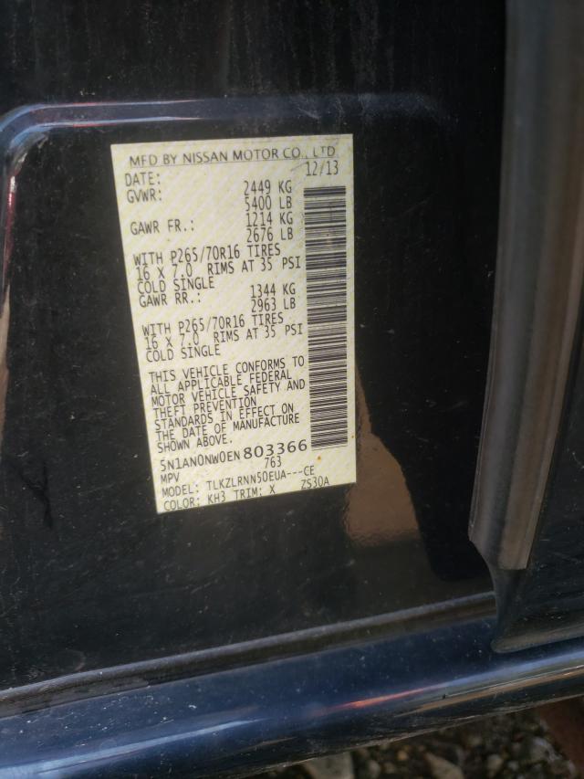 2014 NISSAN XTERRA X 5N1AN0NW0EN803366