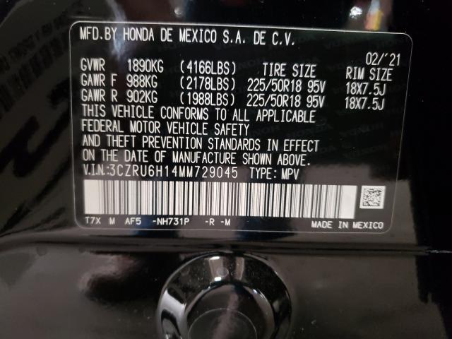 2021 HONDA HR-V SPORT 3CZRU6H14MM729045