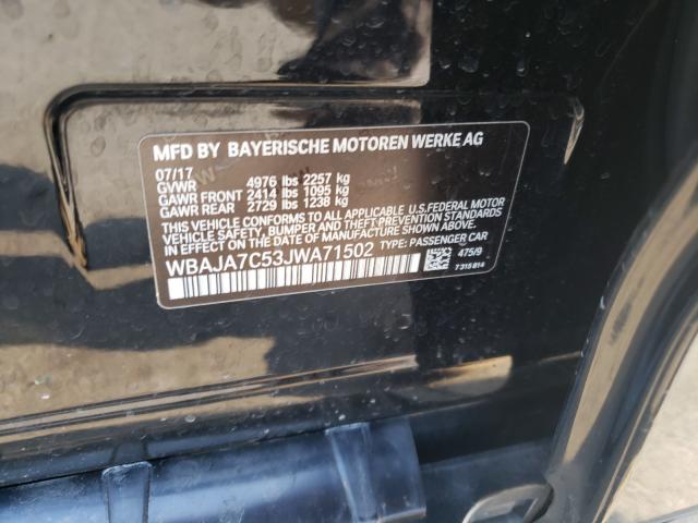 2018 BMW 530 XI WBAJA7C53JWA71502