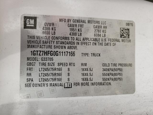 2016 GMC SAVANA G35 1GTZ7HFG0G1117166