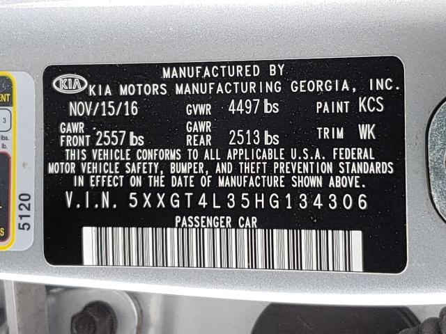 2017 KIA OPTIMA LX - 5XXGT4L35HG134306