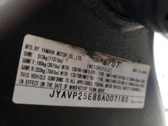 2008 YAMAHA XVS1300 CT JYAVP25E88A007183