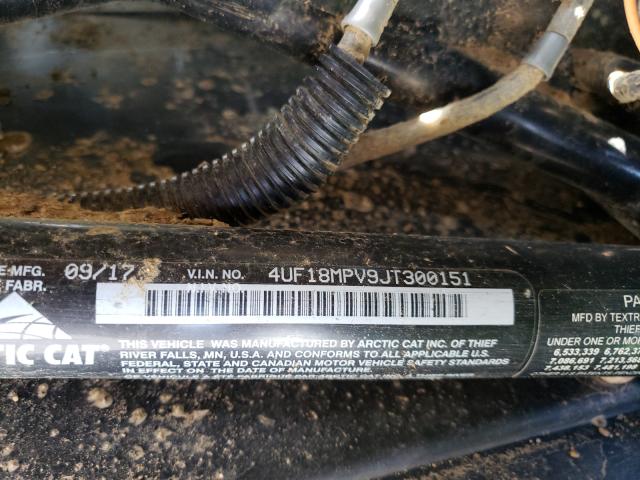 2018 ARCTIC CAT WILDCAT X 4UF18MPV9JT300151