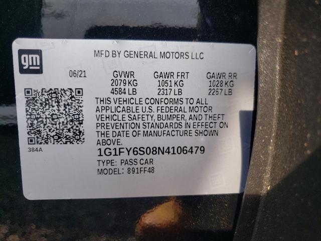 2022 CHEVROLET BOLT EUV L 1G1FY6S08N4106479