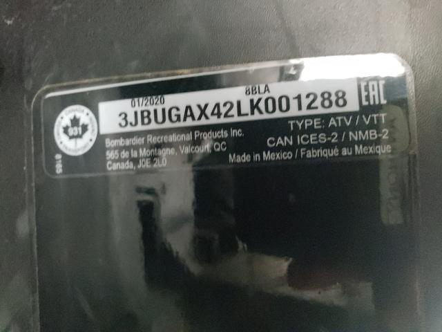 2020 CAN-AM DEFENDER H 3JBUGAX42LK001288