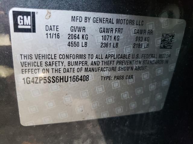 2017 BUICK LACROSSE E 1G4ZP5SS6HU166408