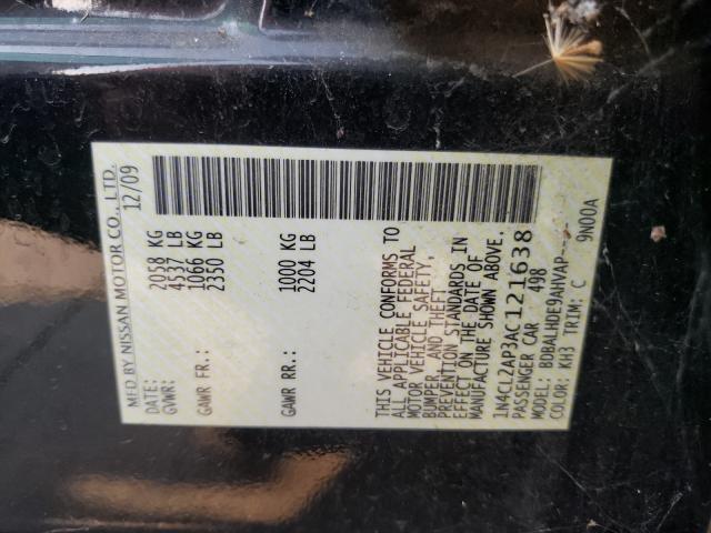 2010 NISSAN ALTIMA HYB 1N4CL2AP3AC121638