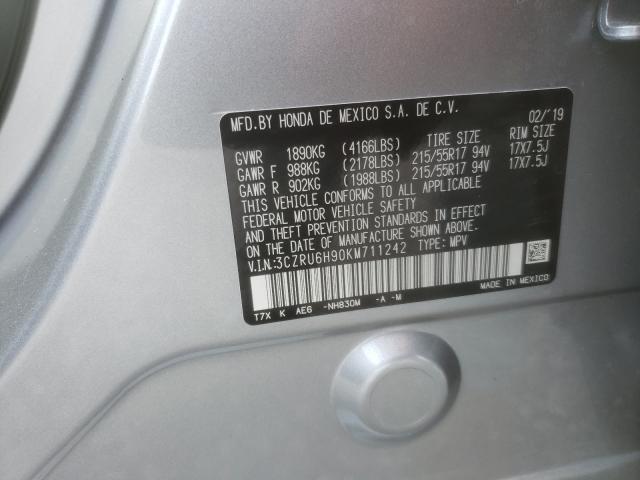 2019 HONDA HR-V TOURI 3CZRU6H90KM711242