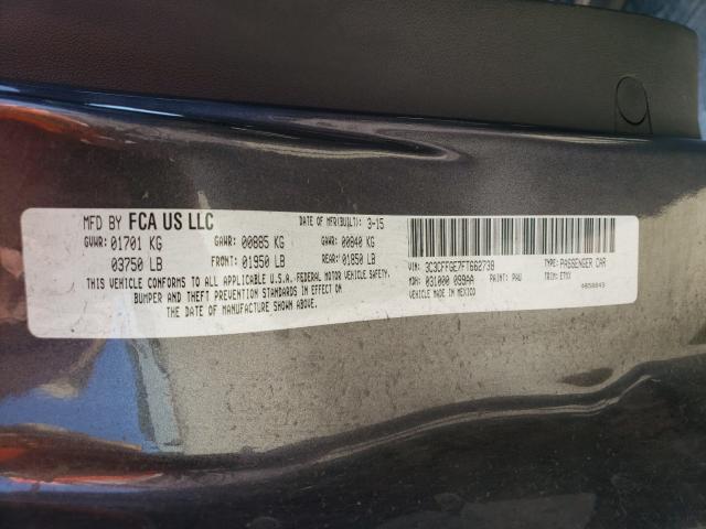 2015 FIAT 500 ELECTR 3C3CFFGE7FT662738