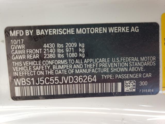 2018 BMW M2 WBS1J5C55JVD36264