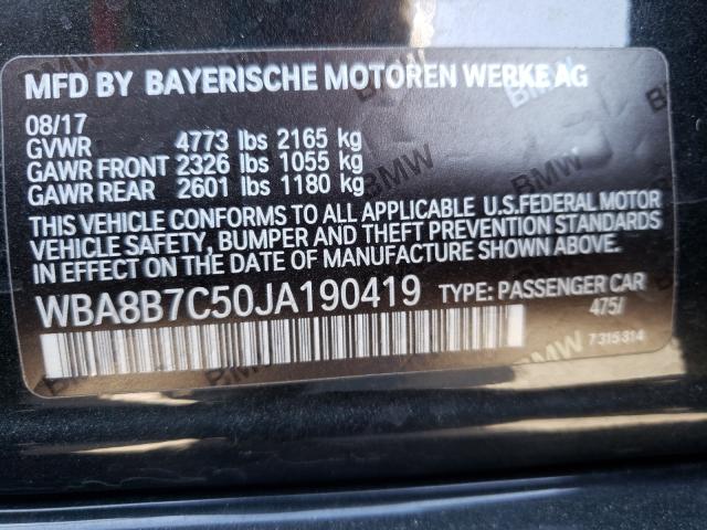 2018 BMW 340 XI WBA8B7C50JA190419
