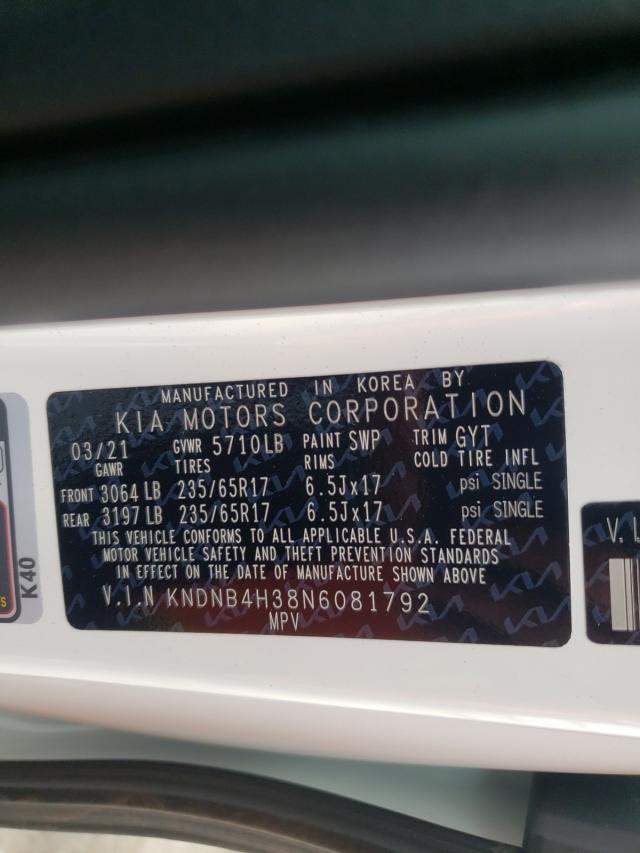 2022 KIA CARNIVAL L KNDNB4H38N6081792