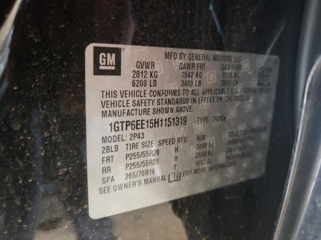 2017 GMC CANYON DEN 1GTP6EE15H1151319