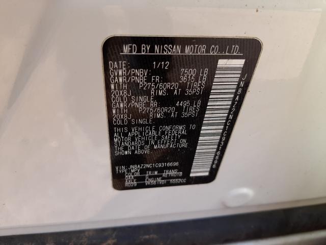 2012 INFINITI QX56 JN8AZ2NC1C9316696