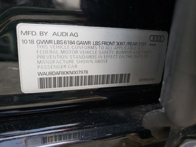 2019 AUDI A8 L WAU8DAF80KN007978