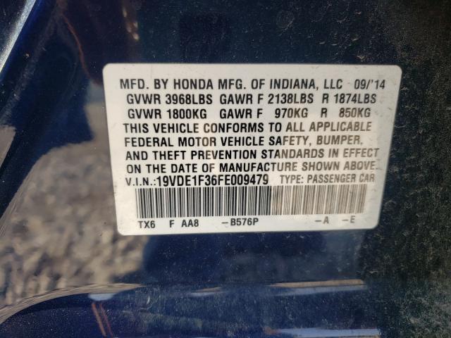 2015 ACURA ILX 20 19VDE1F36FE009479