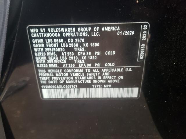 2020 VOLKSWAGEN ATLAS CROS 1V2MC2CAXLC205707