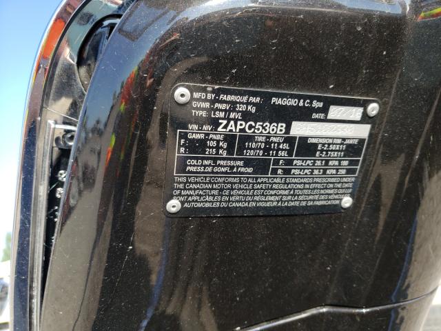 2017 VESPA PRIMAVERA ZAPC536B6H5102330