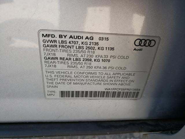 2015 AUDI Q3 PRESTIG WA1FFCFS5FR013554