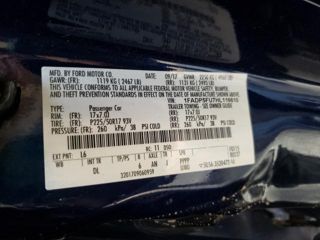 2017 FORD C-MAX TITA 1FADP5FU7HL116610