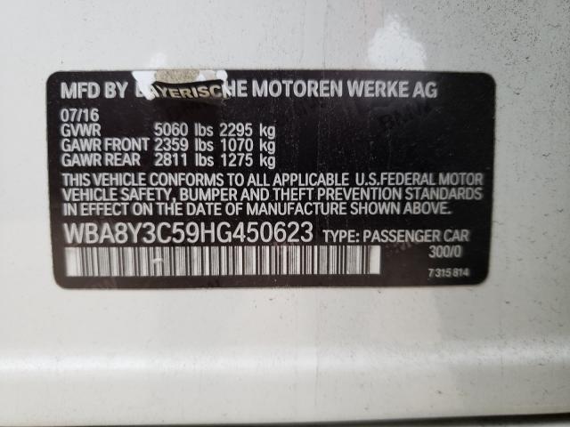2017 BMW 340 XIGT WBA8Y3C59HG450623