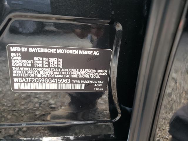 2016 BMW 750I XDRIV WBA7F2C59GG415963
