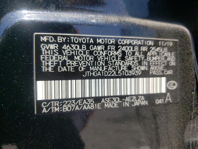 2020 LEXUS IS 300 F-S JTHGA1D22L5103939
