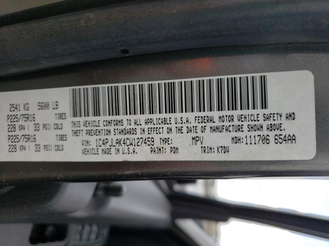 2012 JEEP LIBERTY 1C4PJLAK4CW127459