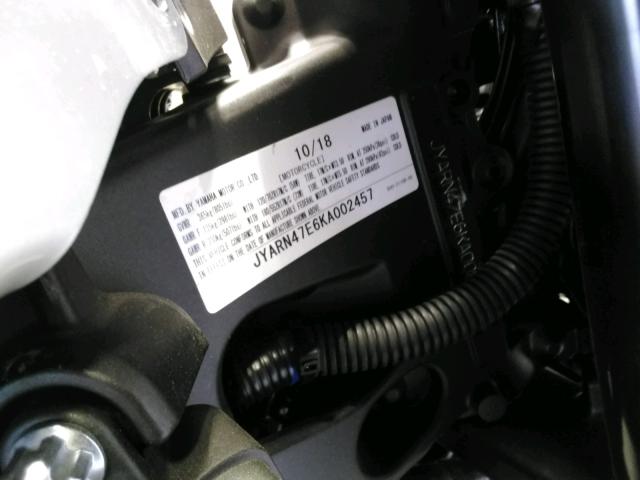 2019 YAMAHA XSR900 JYARN47E6KA002457