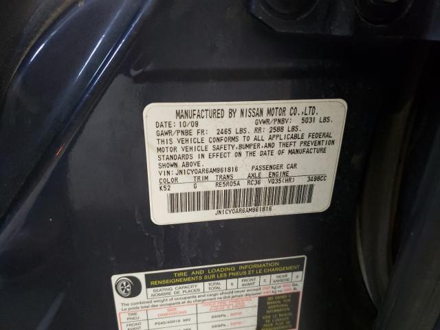 2010 INFINITI M35 BASE JN1CY0AR6AM961816