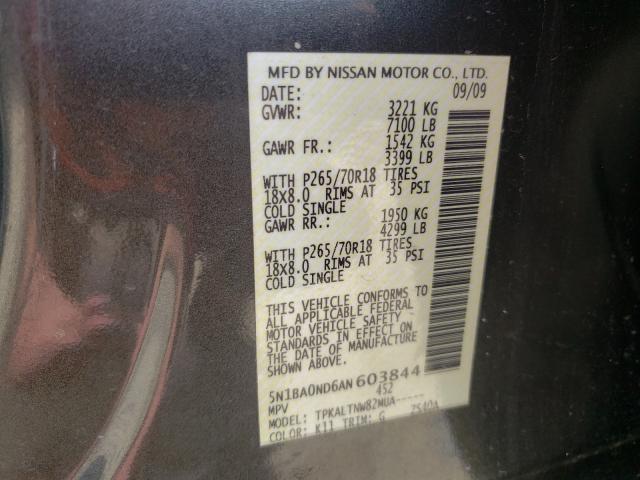 2010 NISSAN ARMADA SE 5N1BA0ND6AN603844