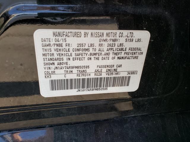 2015 INFINITI Q50 HYBRID JN1AV7AR9FM850595